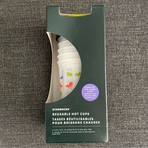 Starbucks Halloween 2022 6 Reusable Glow In The Dark Hot Cups NEW